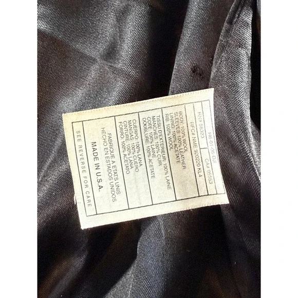 Vintage Nike US Soccer Varsity Jacket Mens Small Navy Blue Wool Leather Sleeves - Picture 15 of 16